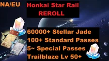 Honkai Star Rail [NA/EU] 60000+ Jade, 100+ Passes, LV50+, EXPLORE!