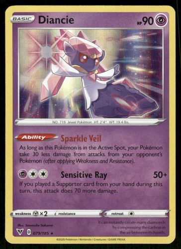 Diancie 079/185 - Vivid Voltage - Holo Rare NM