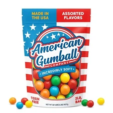 American Gumball Company Refill Gumballs 2 Pound Bag - .62 inch Small Gumballs