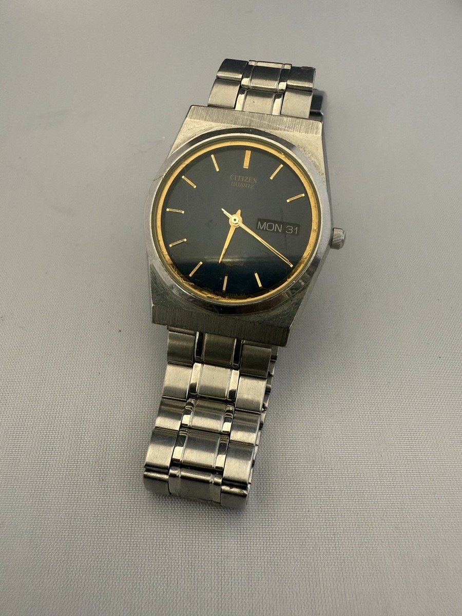 Vintage Citizen Quartz Men's Watch GN-4W-S Day/Date 1100-T38502