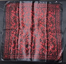 Wild Rag Scarf Cowboy Scarves Buckaroo Bandana Cowgirl Black Red Floral