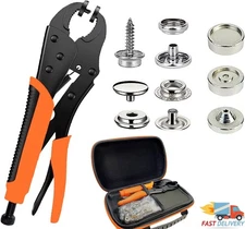 305x Heavy Duty Snap Fastener Tool Kit Boat Cover Metal Snaps Canvas Sewing Tarp