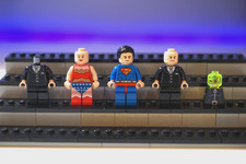LOTE DE MINIFIGURAS LEGO DC Universe Superhéroes (Superman, Wonder Woman, Lex Luthor)
