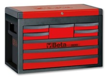 Beta Top Box 8 Drawer Portable Tool Box, in Red- RSC23C-R