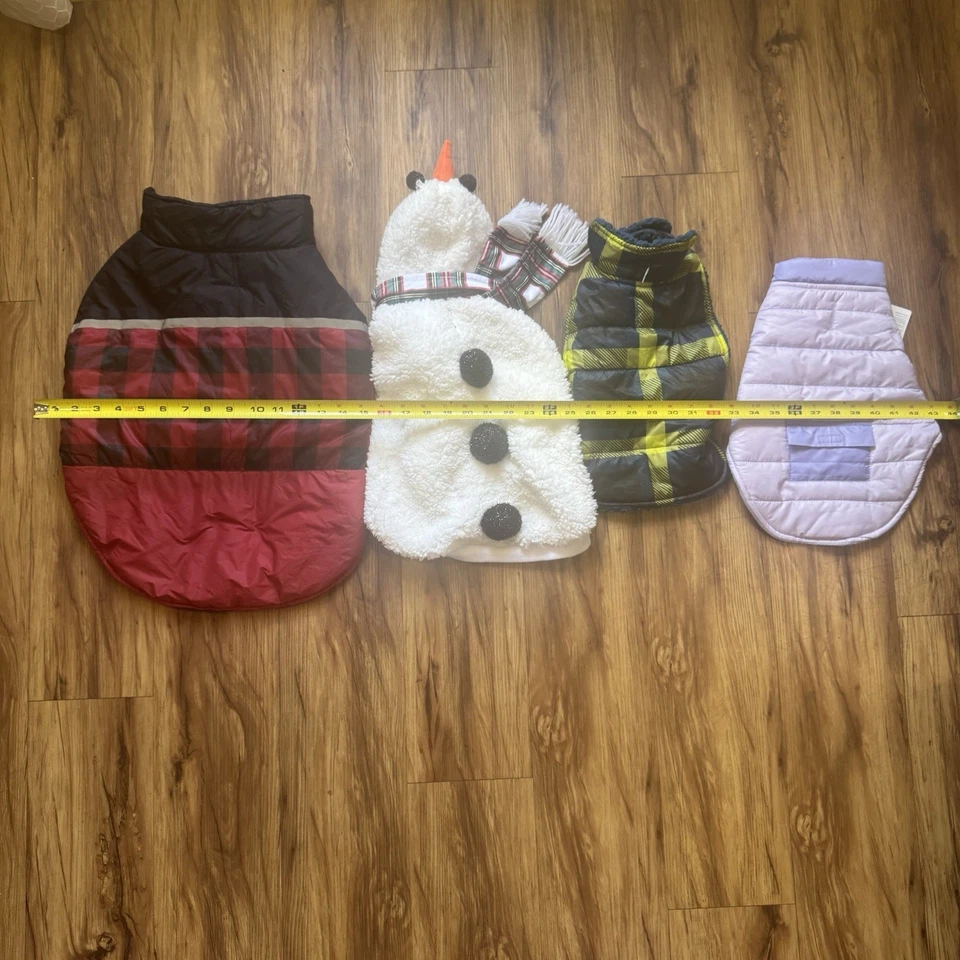 Lote de Abrigo y Disfraz Acolchado Perro Cachorro - Chaleco Chaqueta Invierno Cálido Foto 3 de 4