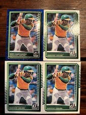 (4) 2025 Donruss #42 Bert Campaneris LOT! Optic Blue Velocity / Base - Athletics