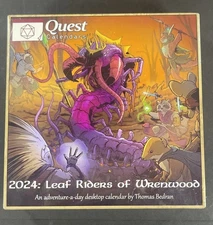 NEW Quest 2024 Leaf Riders of Wrenwood Adventure-A-Day RPG Calendar w/Hero Book
