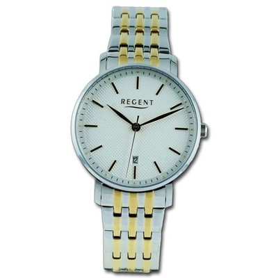 Regent Herren Armbanduhr Analog Metallarmband silber gold UR1012511