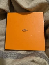 Hermes Small Gift Box (Empty) In Trademark Orange 6”6”x1”