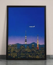 Hiroshi Nagai Vintage Poster - Japanese Retro Wall Art Print - Home Decor