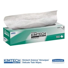 KIMTECH 34256 KIMWIPES DISPOSABLE CLOTH DELICATE TASK WIPERS LINT FREE 140/Box