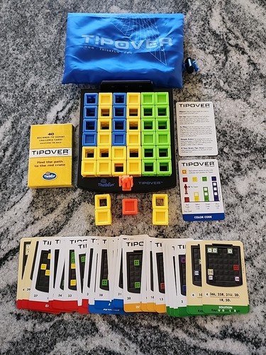 TIPOVER Crate Puzzle Game Mind Challenging ThinkFun Complete With All Pieces