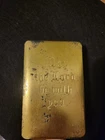 WWII WW2 Soldier Metal Military Heart Shield Bible Cover w/ Bible | Great Cond.