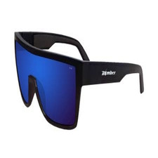 Gafas de seguridad Bomber para hombres y mujeres lentes de seguridad con espejo azul negro mate