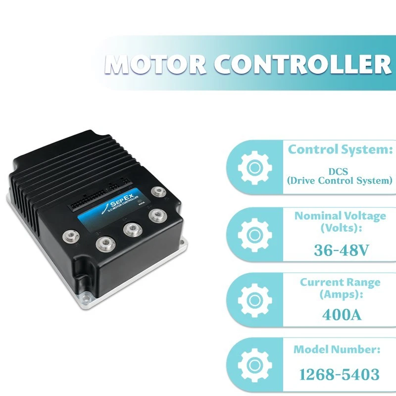DC Sepex Motor Controller for Curtis Ezgo Club Car Golf Cart 48V 400A 1268-5403 - Image 3 of 4