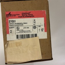 Crouse Hinds EYS51 1-1/2" Conduit Sealing Fittings Hazardous Location Lot of 2