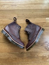 Dr. Martens Pascal Men's Leather Boots Dark Tan Size 10 Excellent Condition Rare