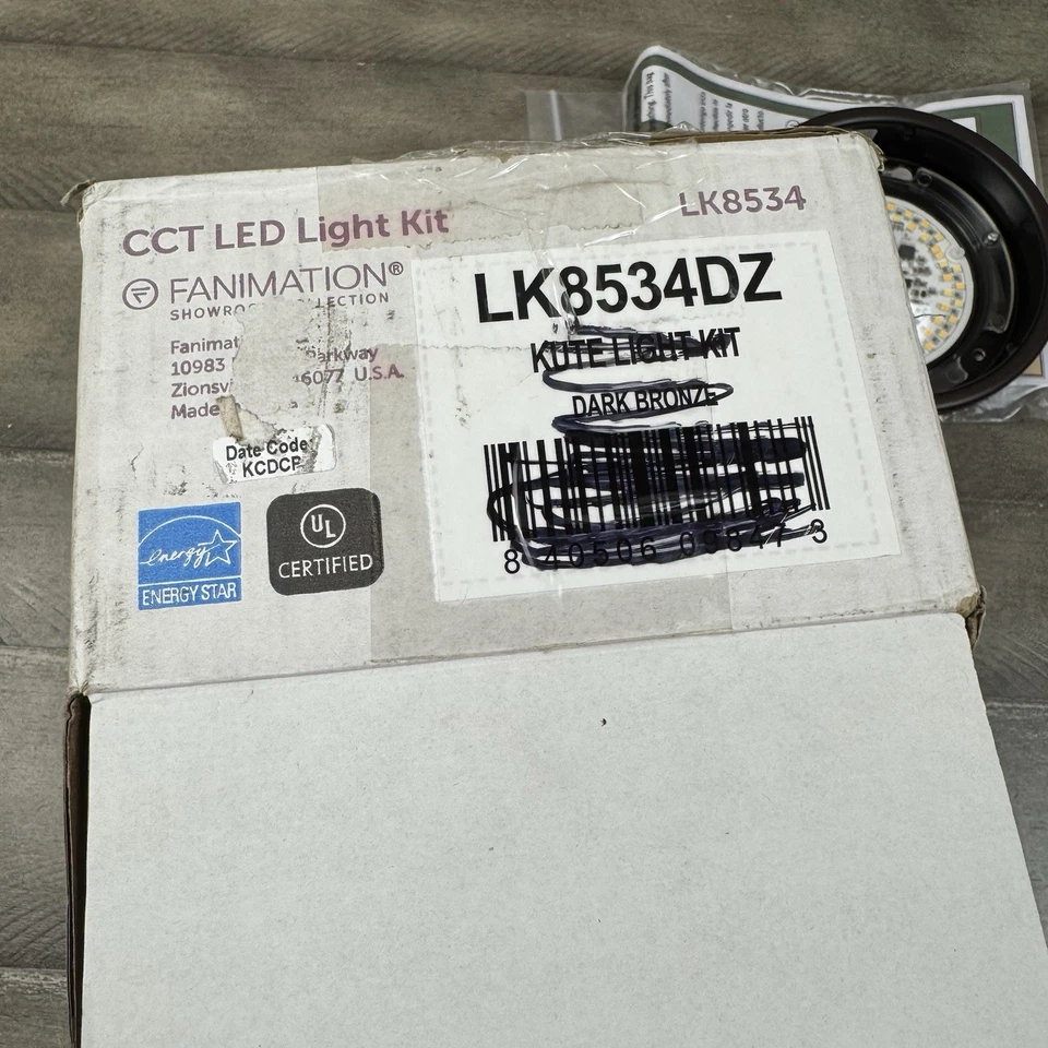 Fanimation Kute 52 LED Dark Bronze Fan Light Kit LK8534DZ Scuffs Read OB - Image 2 of 4