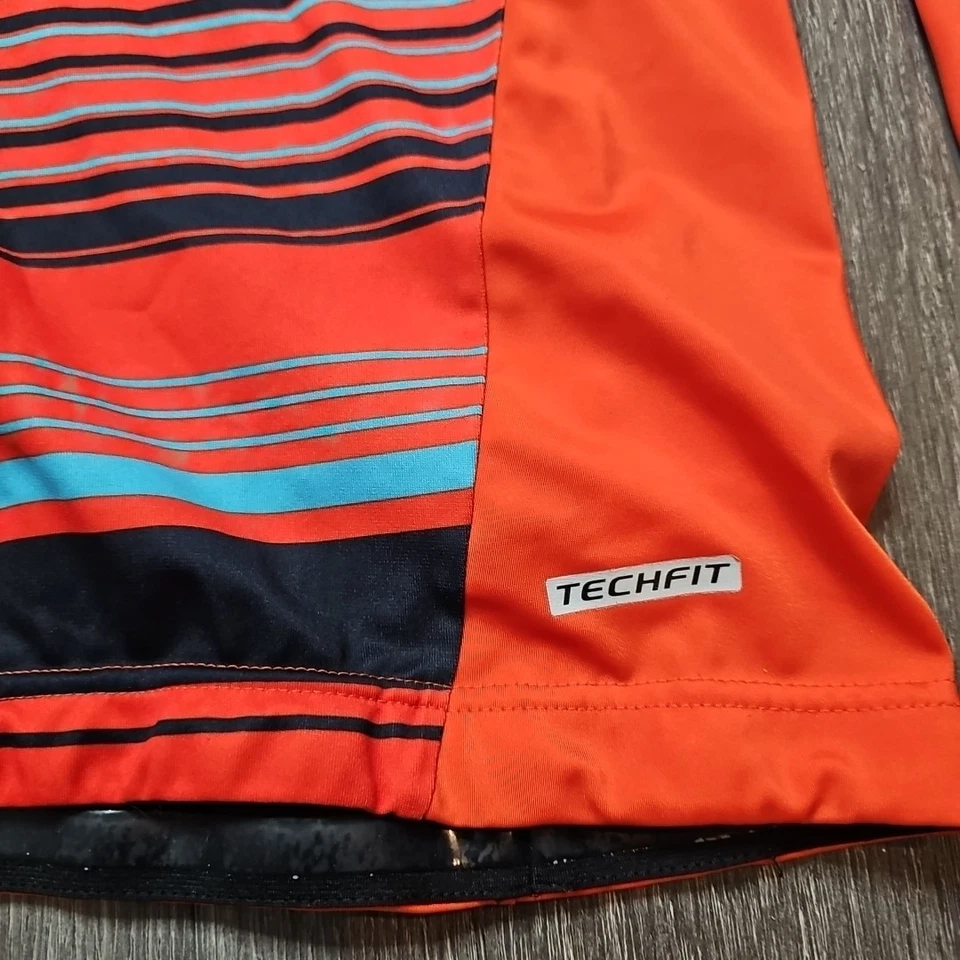 Droit Au But Adidas Futbol Soccer Pullover Mens 8 Training Long Sleeve Orange - Image 2 of 4