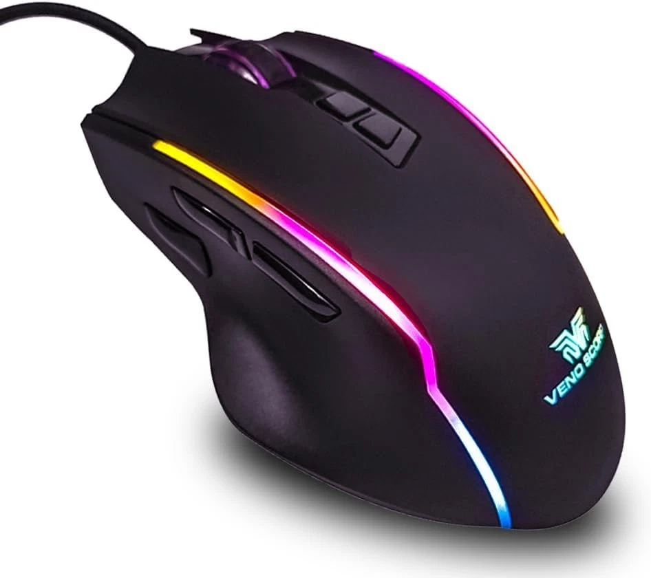 Veno Scorp ViperX RGB Gaming Mouse 12,800 DPI with Customizable RGB Backlighting - Image 2 of 4
