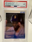 1989 Star Blue/Yellow KEN GRIFFEY JR #1 Rookie MLB Seattle HOF PSA 9