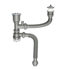 Double Sink Drain Pipe Kit Leak-proof Anti-odor Sink Drain