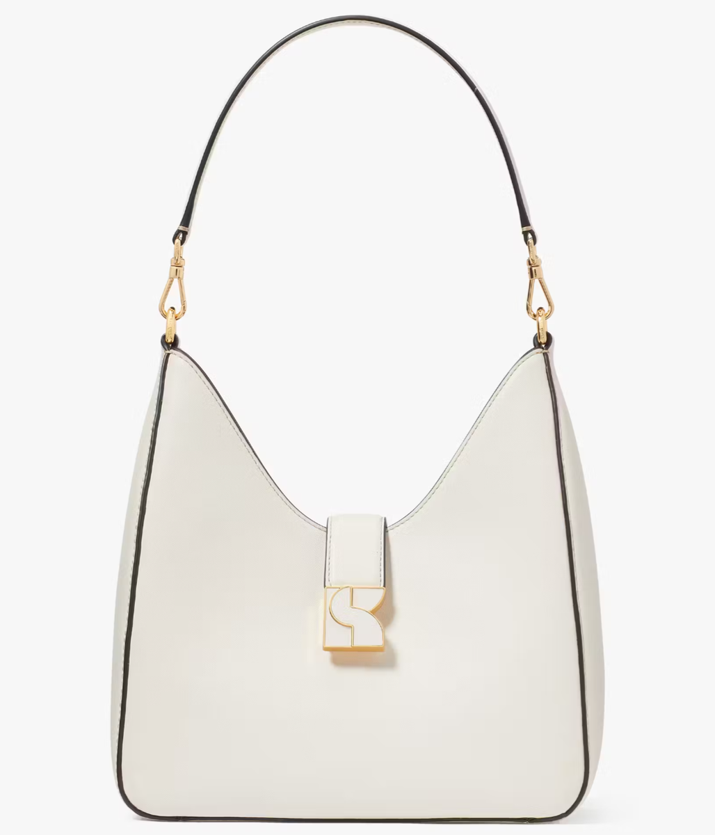 Kate Spade Dakota Hobo Bag Ivory Leather KG498 Shoulder Purse