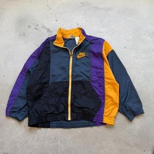 Vintage 90s Nike Side Swoosh Logo Windbreaker Jacket