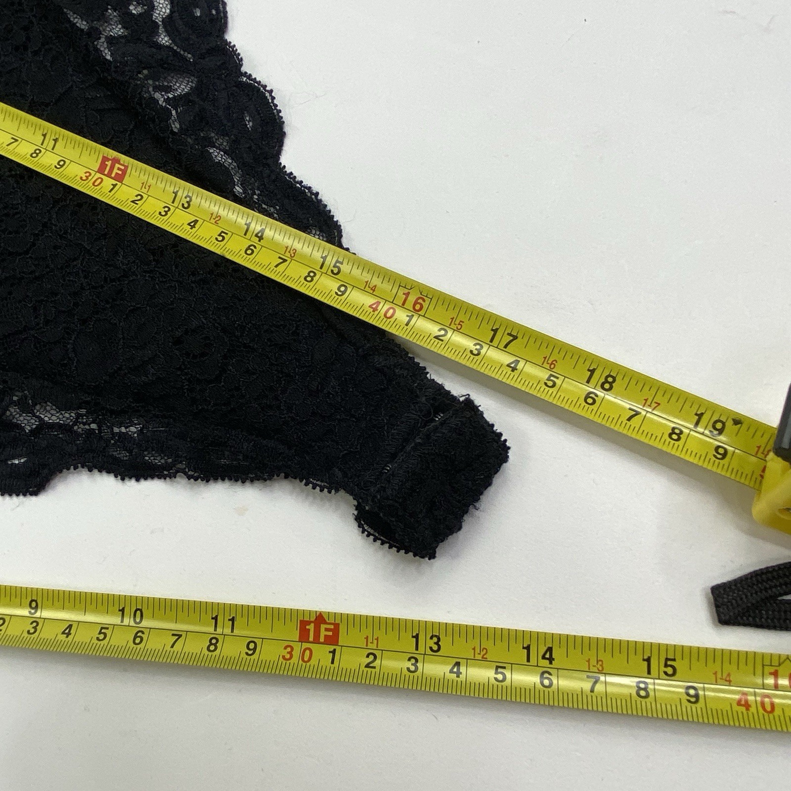 Vintage NINA RICCI France Black Lace High Leg Bodysuit Lingerie US 34 FR90 EUR75