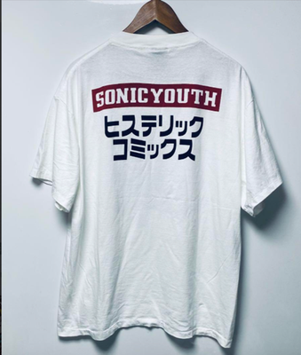 Sonic Youth HYSTERIC COMICS short sleeve T-shirt 90s Vintage color