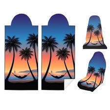 Semtomn 2 Pack Car Seat Towel Covers For 65 X 30 Inches Sunset Palm Beach