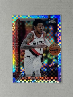 2025-26 Topps Chrome - Anfernee Simons #122 Xfractor Portland Trailblazers