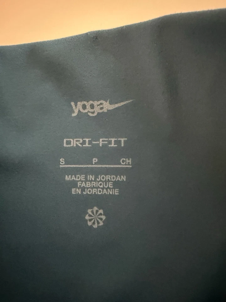 Nike Yoga Calce Ajustado Tiro Alto 7/8 Leggings Para Mujer Pequeño Verde Azulado Nuevo Envío Rápido Foto 4 de 4