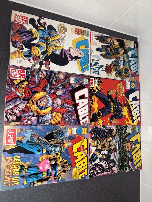 Cable Comics Bundle x6 Vintage Dutch Marvel X-Men Legion Quest Job Rare Lot