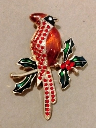 Red Cardinal brooch - Pin - Picture 2 of 4