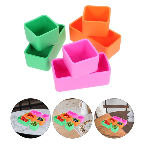 6 Pcs Compartment Food Container Lunch Containers Silicone - Picture 9 of 12