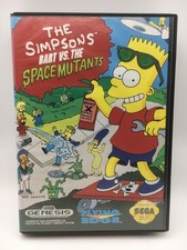 Sega Genesis 1992 - Simpsons: Bart vs The Space Mutants w/ Box & Manual (Works)