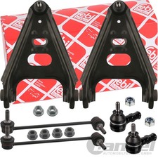 2x FEBI QUERLENKER + KOPPELSTANGEN + SPURSTANGENKÖPFE VORNE für SMART FORTWO 451
