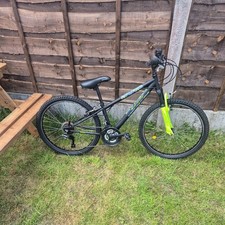 Apollo Gridlock Junior Mountain Bike  Black And Lime 24” wheels