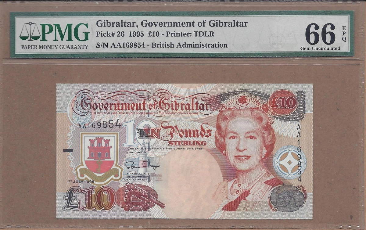 1995 Banknote Gibraltar Paper Money for sale | eBay