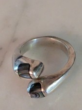 Vintage Mexico 925 Green/Blue Ring. 4.5