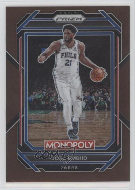 2022-23 Panini Prizm Monopoly Brown Prizm 241/249 Joel Embiid #67 10lp