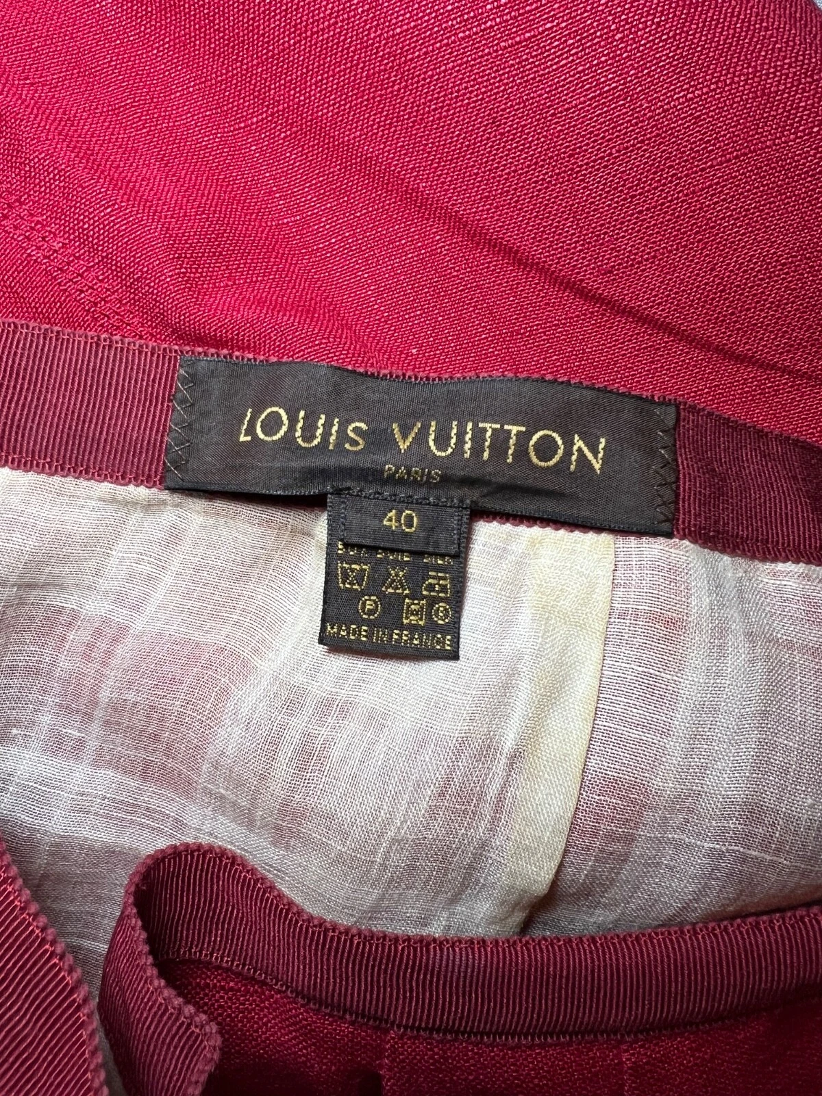 Louis Vuitton Linen & Silk Skirt Marc Jacobs Collection Sz 8 US 40 EU
