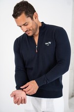 Quarter zip sweater men 100 Cotton M