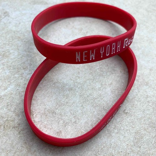 2 Pieces New York Red Bulls RBNY MLS Soccer Football Red White Silicone Bracelet - Picture 8 of 11