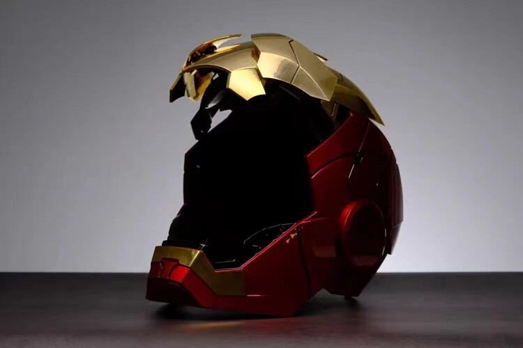 AUTOKING Iron Man MK5 1:1 Helmet Wearable Voice-control Golden