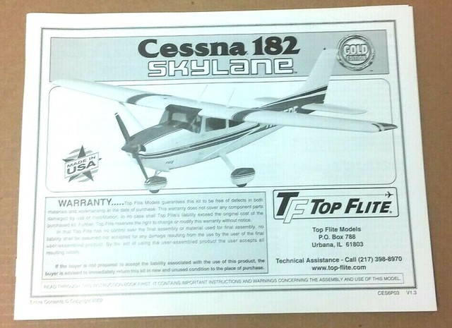 top flite cessna 182 build