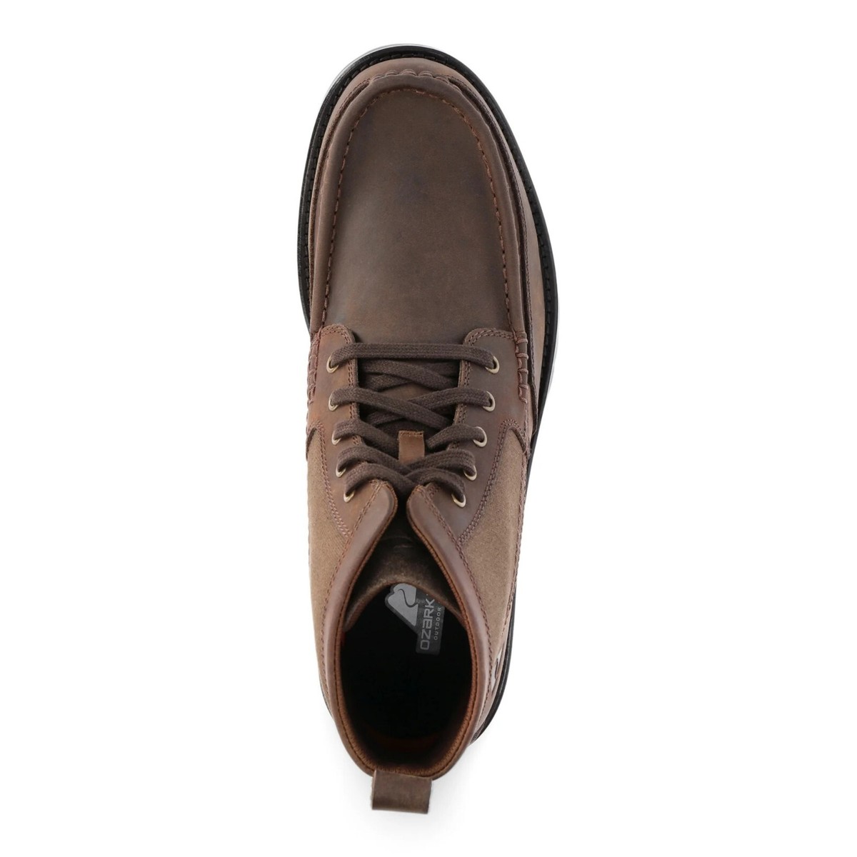 Ozark Trail Chukka Men\'s Boots Rolled Brown Leather Street Casual Rugged Size 7‎ Ozark‎ Trail Chukka Men\ main image 2