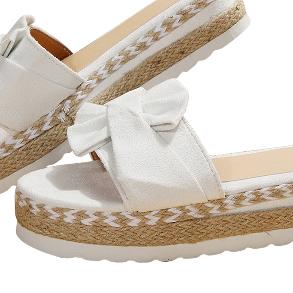 APL Ciabatta donna Boemia fiocco zeppe plateau per viaggio mare