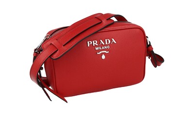 VIP価格! PRADA PRADAロゴ ミニショルダーバッグ 1BH096 LUXURY PRADA MINI BAG HANDBAG 1BH096 RED LEATHER NEW | eBay